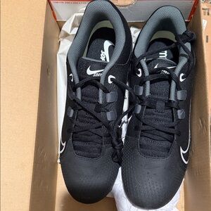 Nike Black and Gray womens softball Athletic Shoes